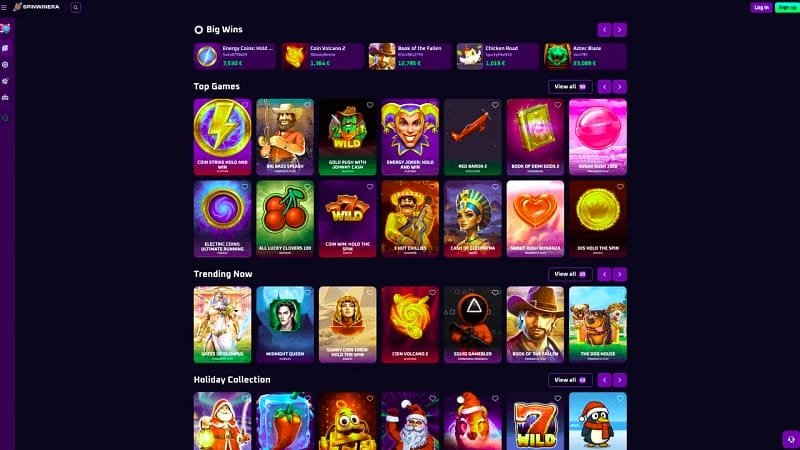 Spinwinera jeux en direct – La variété des jeux en direct : ce qui est jouable au quotidien